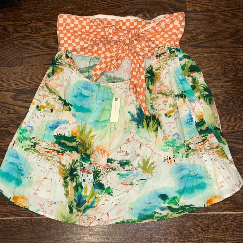 Celandine Strapless Patterned Bubble Mini Dress - Picture 9 of 13